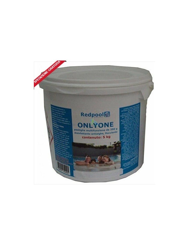 Cloro Multifunzioni In Pastiglie 90% Redpool 200GR - Da 5 kg