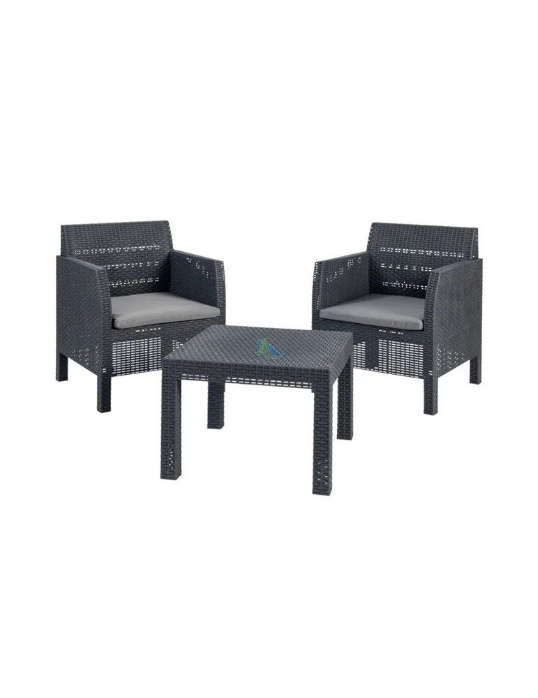 Set Rattan Matilde Antracite