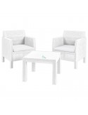 Set Rattan Matilde Bianco