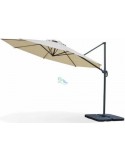 Ombrellone Alluminio Tondo Premium Beige