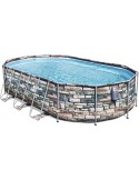 Piscine Ovali Steel Comfort Pietra 610x366xH122 cm