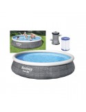 PISCINE TONDE ANELLO RATTAN ø396xh84 cm.